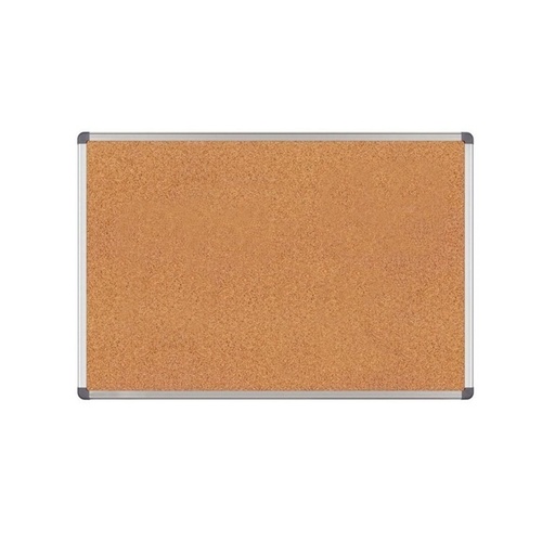 Cartelera de corcho con marco de aluminio