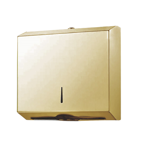 [VS-622G] Dispensador metálico de pared para toalla intercalada color oro