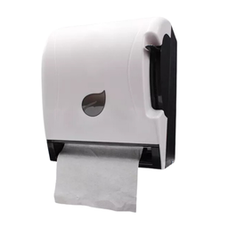 [PD-545W] Dispensador de palanca autocortante para rollo de toallas color blanco