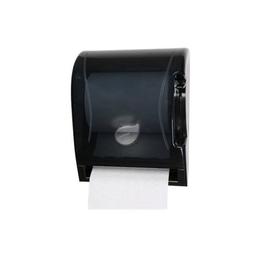 [PD-545B] Dispensador de palanca autocortante para rollo de toalla color negro