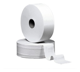 [W100303] Papel higiénico extra blanco Jumbo de 500 mts. Paquete de 4 rollos