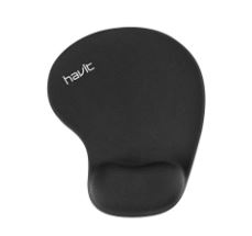 Mousepad Havit c/gel apoya muñeca varios colores