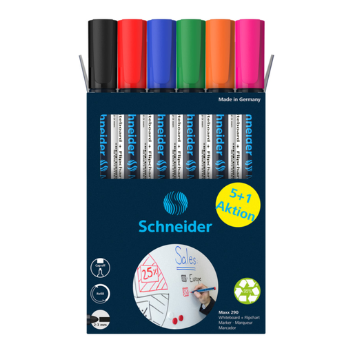 [129096] Marcador schneider p/pizarra maxx 290 paquete x 6