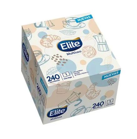 [W1197] Servilleta Elite multiuso en caja x 240 unidades ip 894