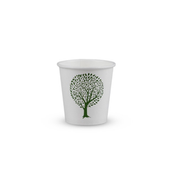 [LV-4GT] Vaso blanco 4 Oz (120 ml), línea Green Tree. Paquete x50