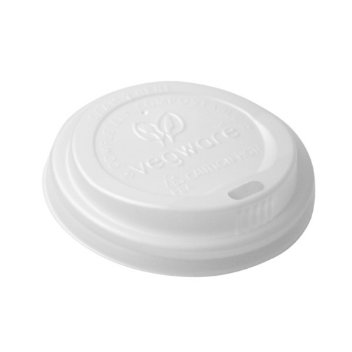 [VLID72-A1] Tapa plana blanca de 72 mm - vasos de 6 onzas (180 ml) paquete x 50