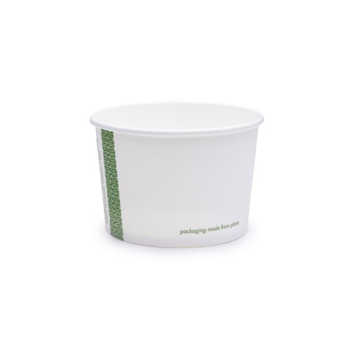 [SC-08] Recipiente redondo blanco de 8 onzas (240 ml) paquete x 50