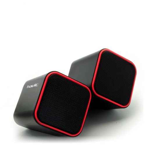 Parlante Havit USB cuadrado con control de volumen