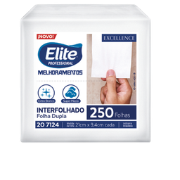 Papel higienico Elite ip 394 Doble hoja intercalado Paq. x 250 Hojas