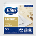 Servilleta elite ip 1433 gourmet blanca 40 x 40 paquete x 50 servilletas caja x 12 