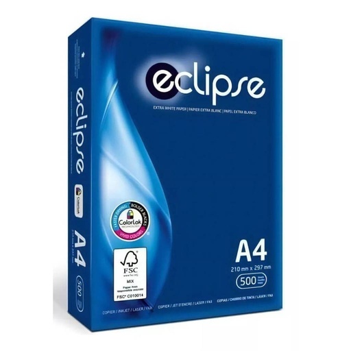 [PAPECLI] Papel impresion Eclipse resma x 500 Hj. A4