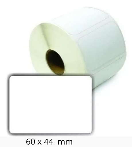 [ET6044] Etiquetas térmicas adhesivas  60 x 44 mm (500 etiquetas por rollo)