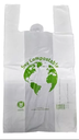 Bolsa camiseta compostable 40 x 50 cm (paquete x 1000)