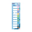 Notas adhesivas artesco. set de banderitas pastel (10 colores x 20)