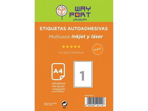 PAPEL A4 ETIQUETAS