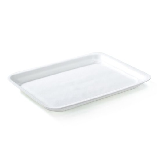 [D2000201LEE] Bandeja blanca rectangular (Nº2EE) 21x15x1,4 Cm. 210 X 146 X 14 FUNDA x 400