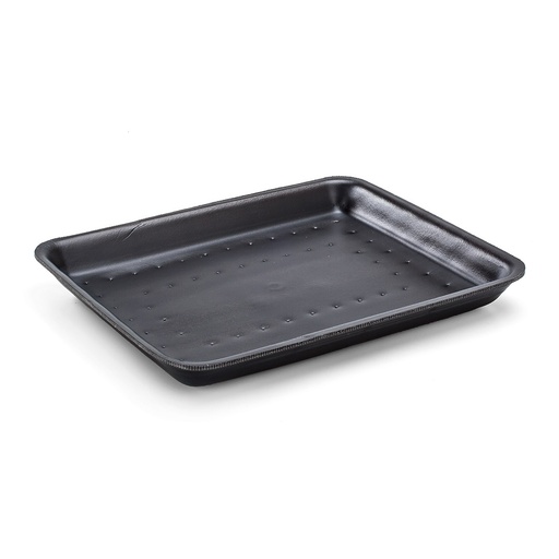 [D2000299LBB] Bandeja negra rectanguar absorbente 210 X 146 X 14 caja x 400