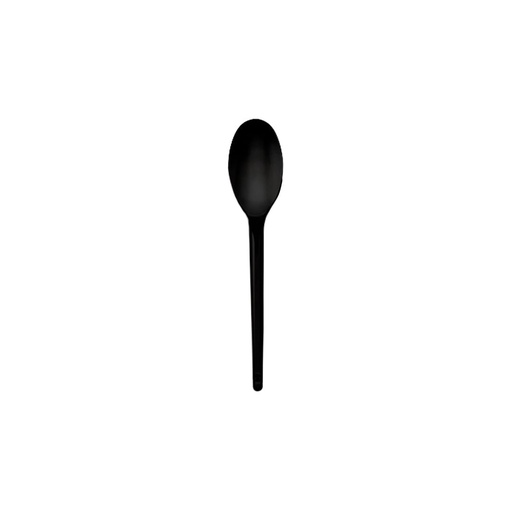 [D83110099] Cuchara dulcera negro Paq. X 100 135 caja x 10