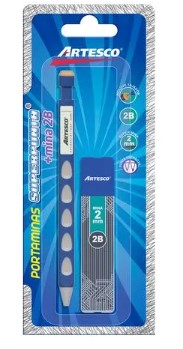 [AR16073206] Artesco blister portaminas superpunta 2B 2.0 mm + minas