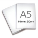 Hojas A5 Fanacopy para impresora 75 Gr. resma x500 hojas.