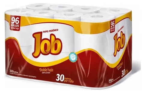 [W0999] Papel higiénico doble hoja Job Paq. x 12 rollos
