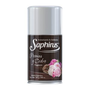 Aromatizador de ambientes Saphirus 280cc fragancia peonias y cedro