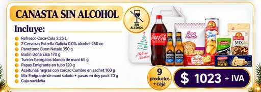 Canasta 2026! sin alcohol